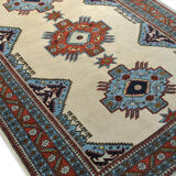 Authentic Persian carpet white background 205x140cm