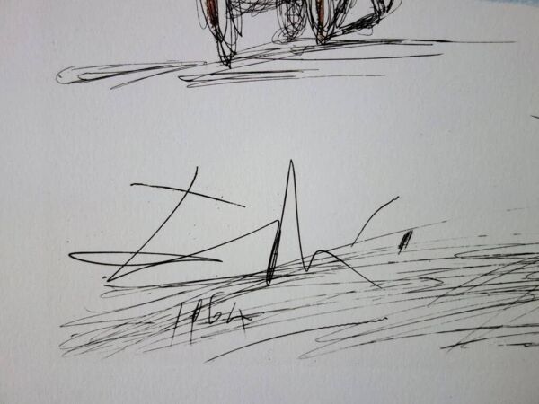 Salvador Dali : New York City, Plaza - Lithographie signée