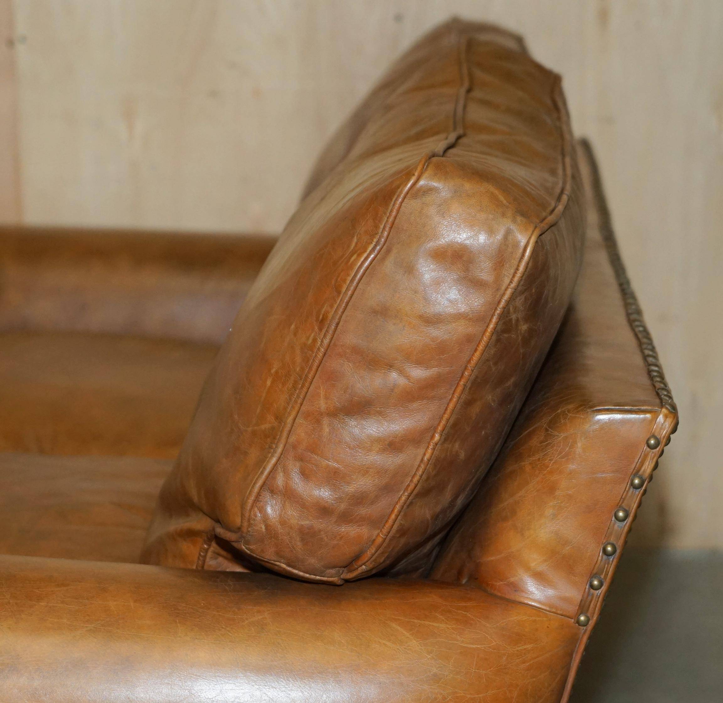 Balmoral Heritage Leather Sofa by Timothy Oulton