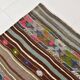 Grey & Brown Modern Mid Century Vintage Kilim Rug, 147x218 Cm