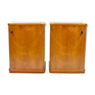 Set of Antique Bedside Tables, 1920s