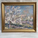 Signed painting Oil on canvas dimensions: height -55cm-width -63cm-