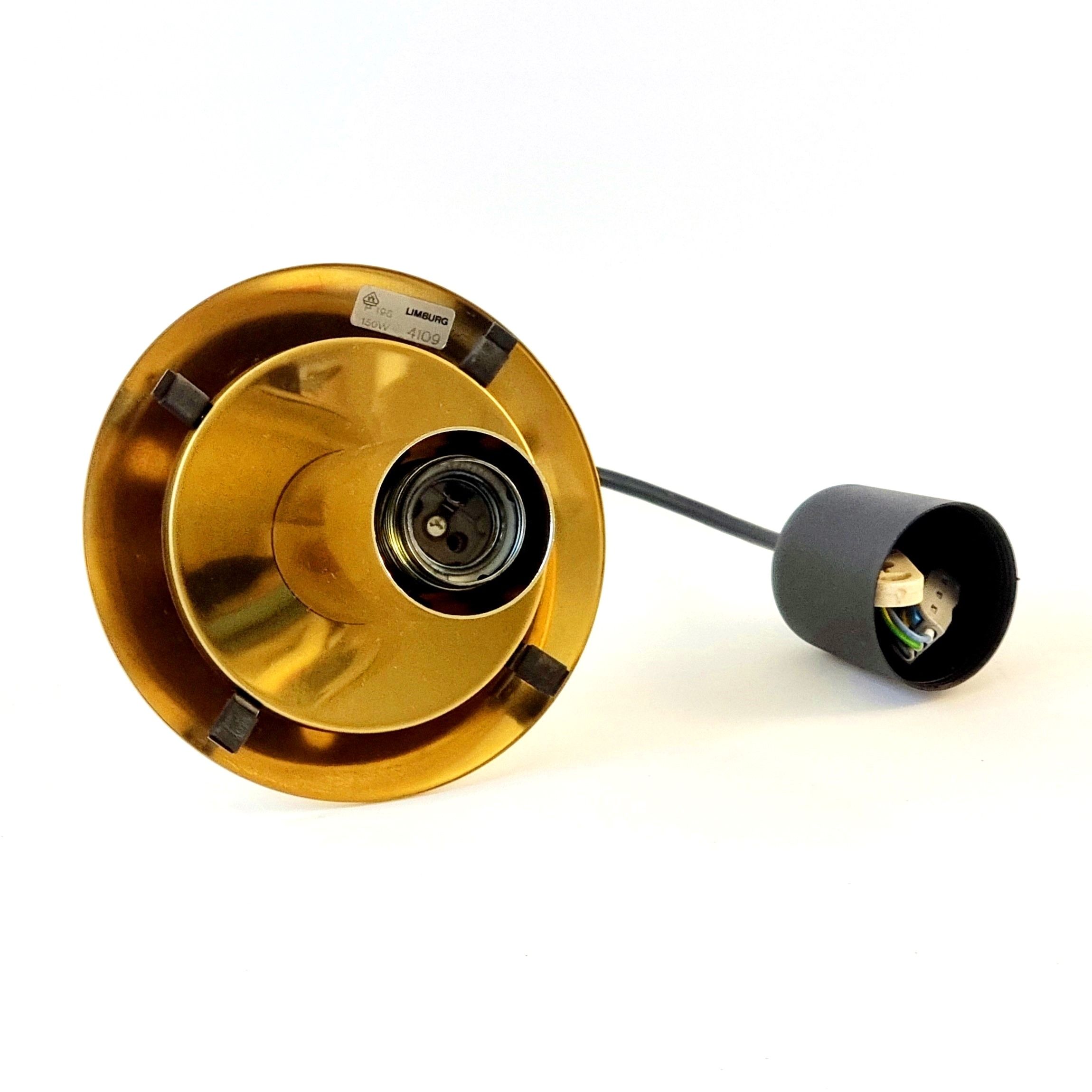 Large Mid-Century Smoked Air-Bubbled Glass Ball Ceiling Light from Limburg, Germany, 1970s