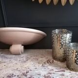 3 Kostka enamelled ceramic wall lights