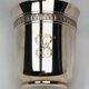 Vintage Timbale Christofle, monogrammed silver metal
