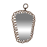 Rattan mirror