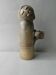Large stoneware candlestick signed Denise Pointu, stoneware from Puisaye