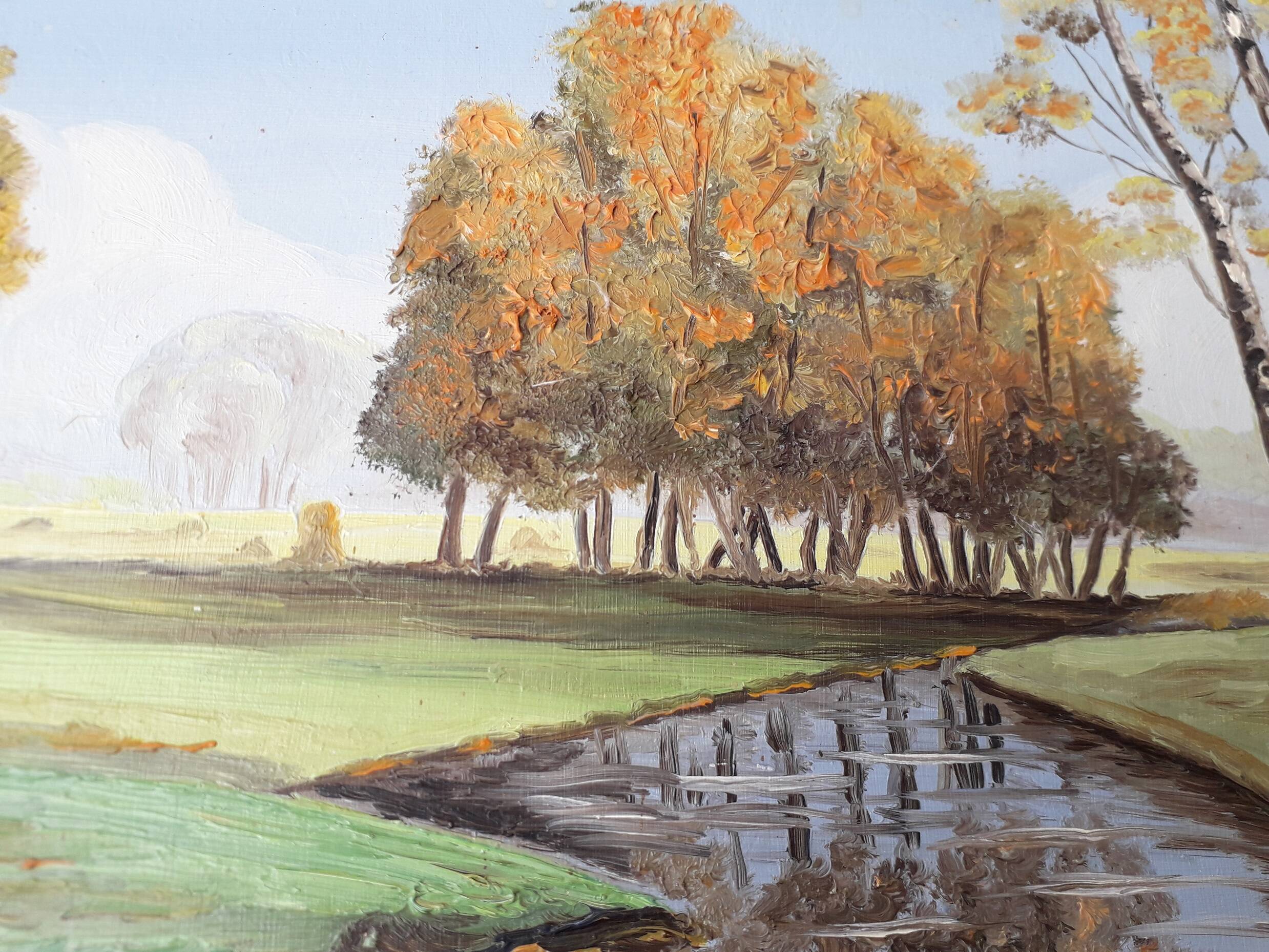 Landscape oil painting