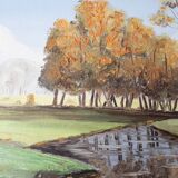 Landscape oil painting