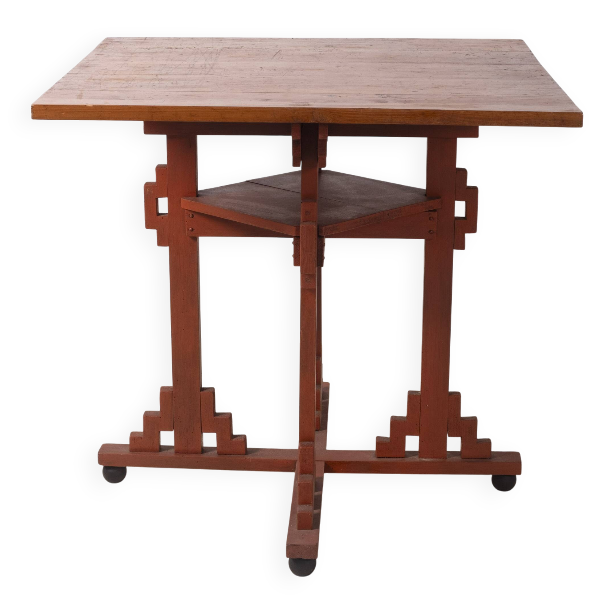 Scandinavian Art Deco Pine Table, Early 20th Century, Denmark