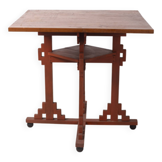 Scandinavian Art Deco Pine Table, Early 20th Century, Denmark