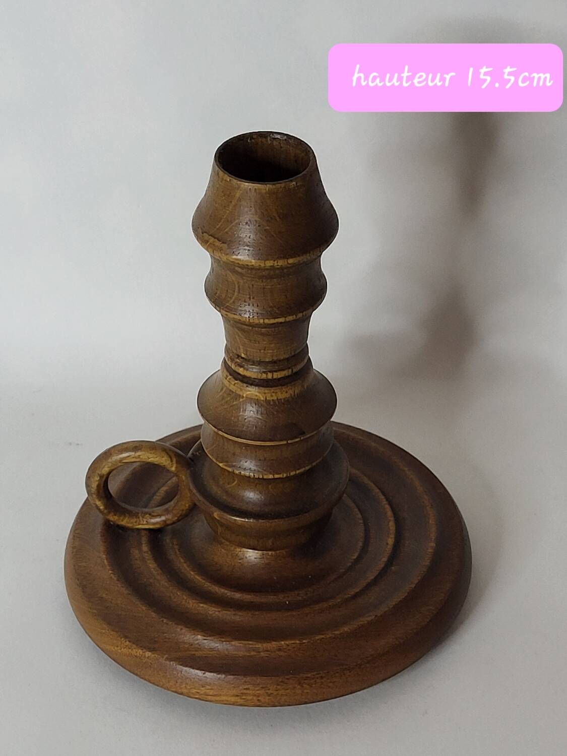 Wooden candle holder