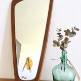 Asymmetrical Scandinavian mirror 77x37cm