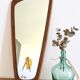 Asymmetrical Scandinavian mirror 77x37cm