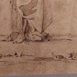 Giuseppe Angelelli 1803-1844. ink drawing on paper, study of women in Egypt