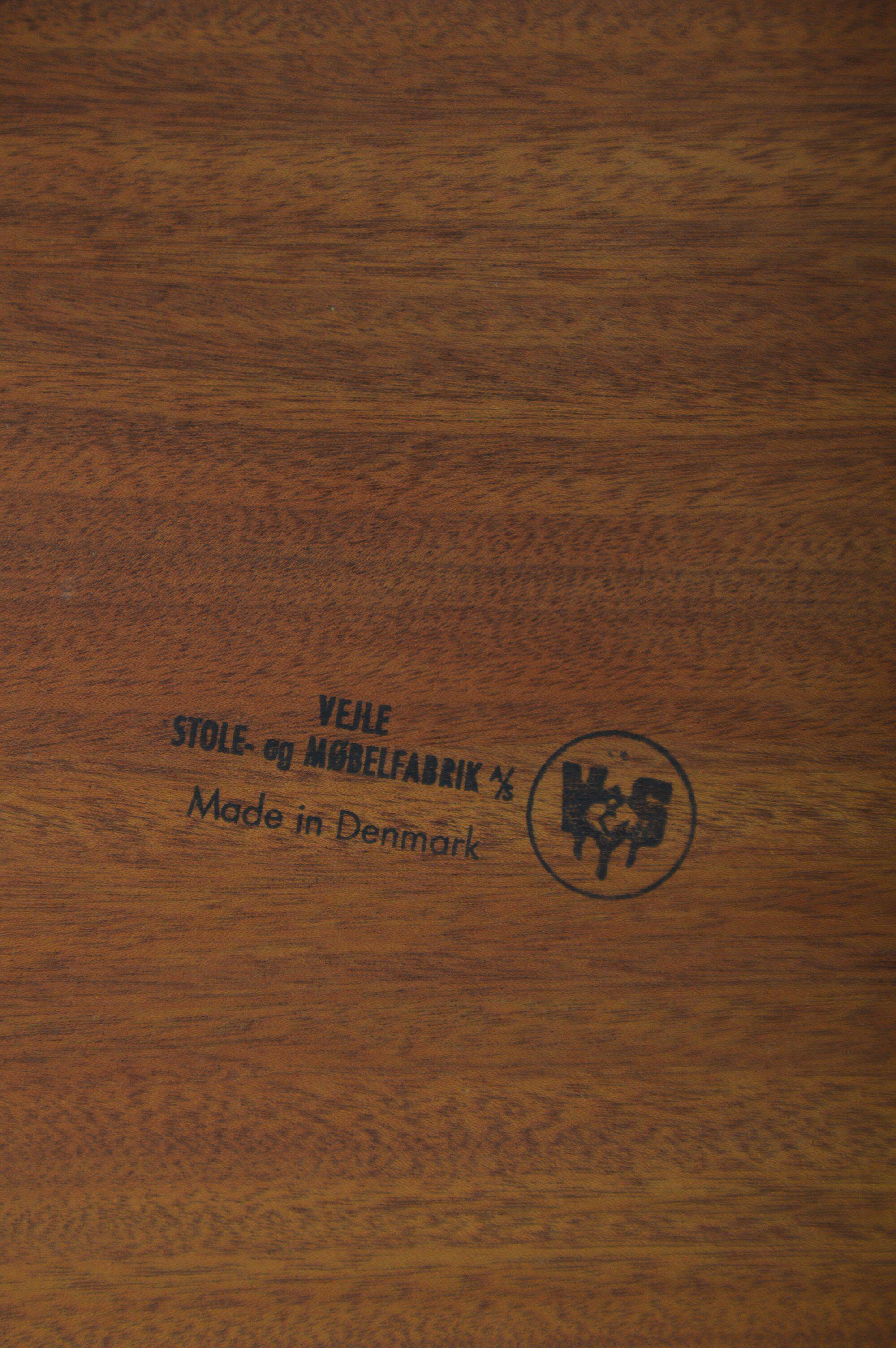 Danish coffee table by Henning Kjaernulf for Vejle Mobelfabrik, 1960s