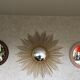 70s round mirror 53cm