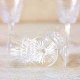 6 verres à muscat en cristal