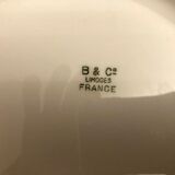 7 porcelain plates from limoges, bernardaud