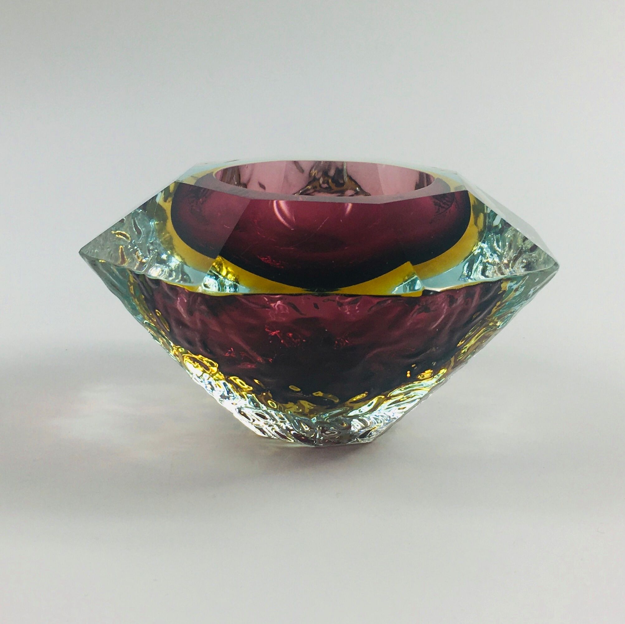 Mid-Century Murano Sommerso bowl from Mandruzzato, 1960s