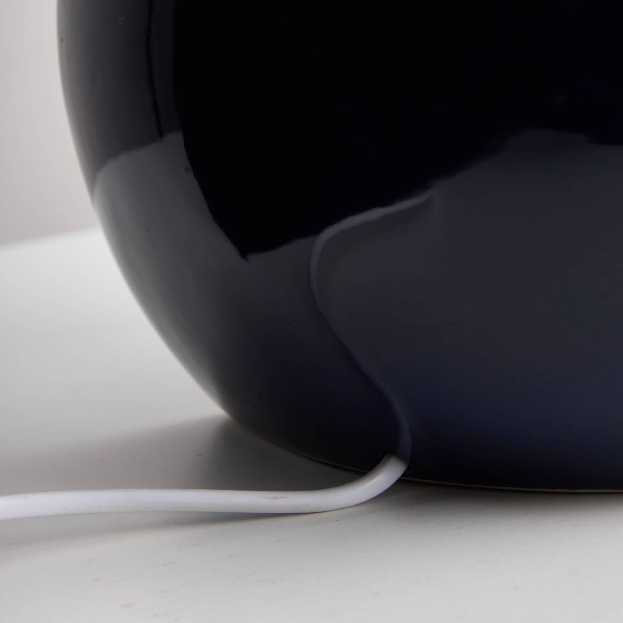 Perdomello 70 Blue Hemisphere Table Lamp, 1970s