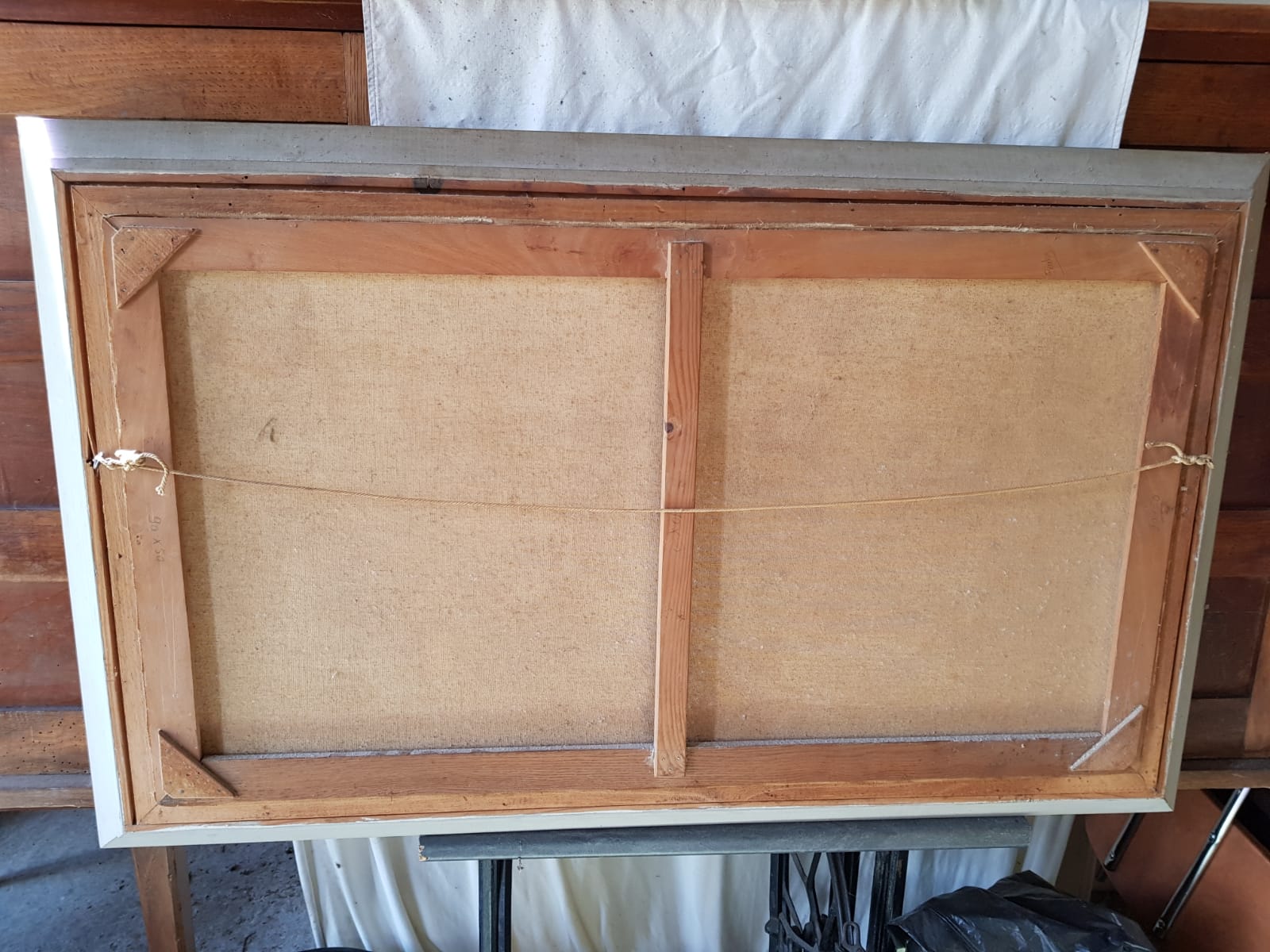 Old oil painting on canvas D. Perreau