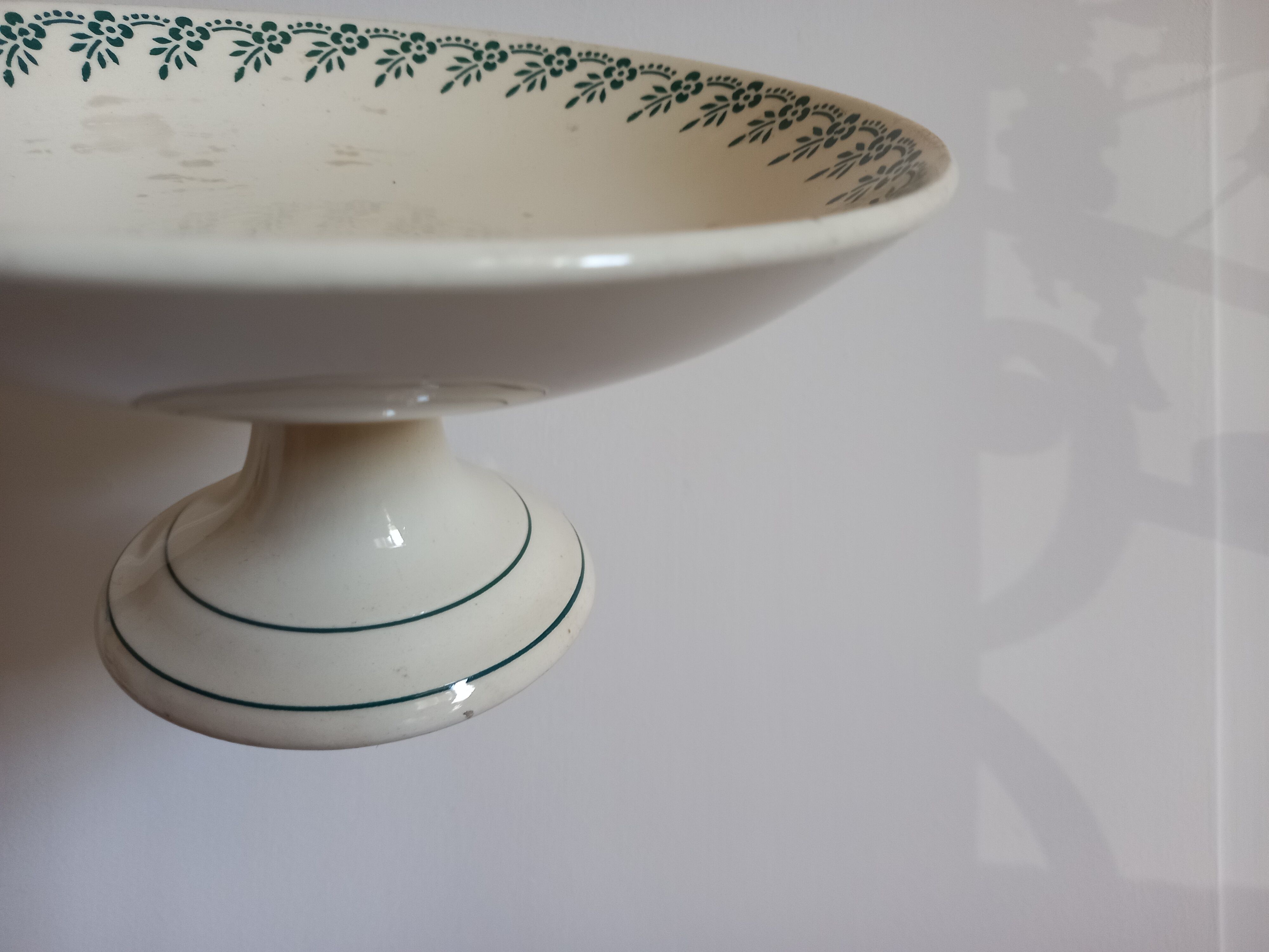 Compotier Terre de Fer "1212" H. Boulenger Choisy-le-Roi