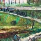 Funeral Procession, oil on panel