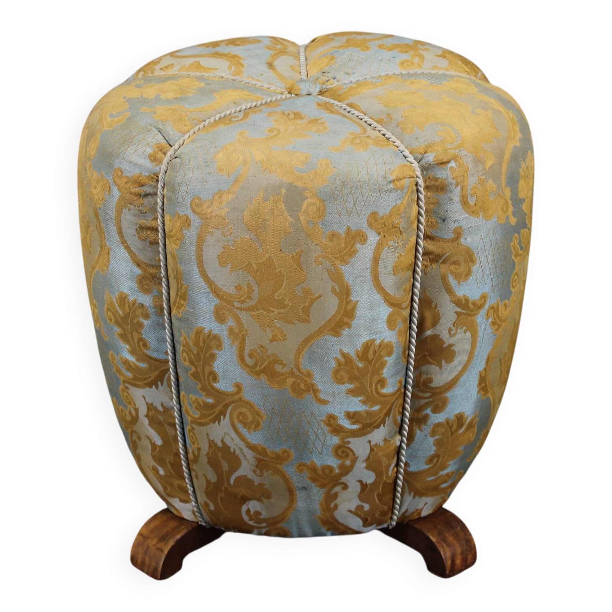 Tabouret Art Déco des années 1940, Tchécoslovaquie