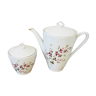 Sologne porcelain teapot or coffee maker and sugar maker
