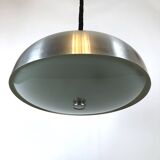 Oscar Torlasco for Lumi, large Italian pendant light with adjustable glass from 50s