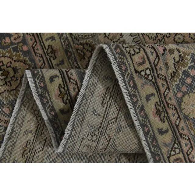 1960s Vintage Persian Handmade Wool Orange Area Rug 280x381