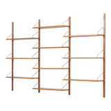 Danish mid century teak shelving unit, 1960s