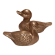 Set of two brass ducks