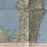 Map Bastia Cap Corse 1981