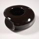 Model 411 Ashtray in Brown Glazed Ceramic from Sicart
