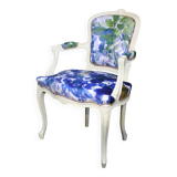 Fauteuil Louis XV Bleutée