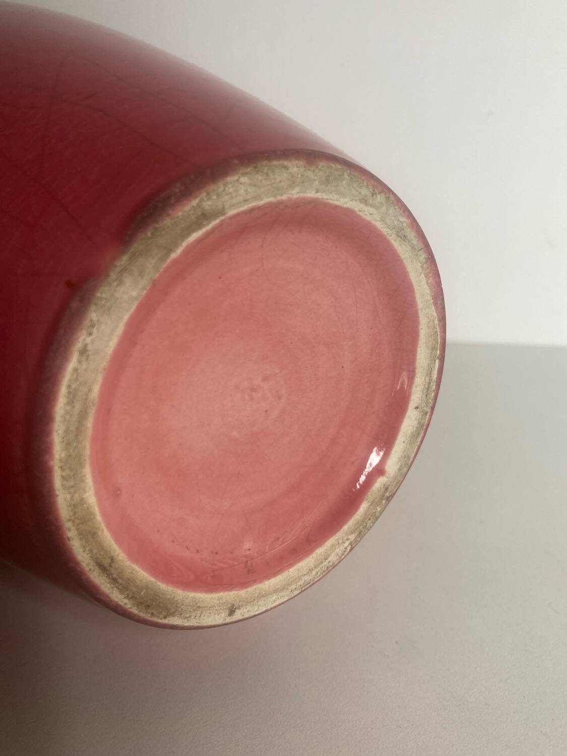 Pink art deco vase