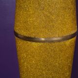 Totem floor lamp from the 60s in yellow granite methacrylate.