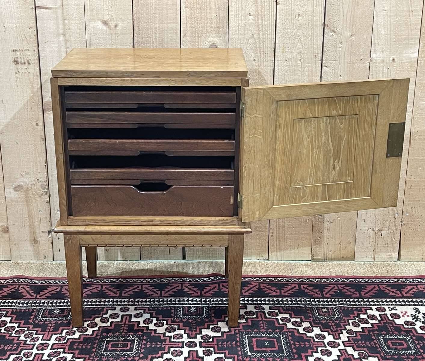 Oak office filing cabinet from the 1940s