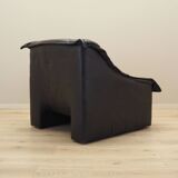 Leather armchair, Italian design, 1960s, production: Italy