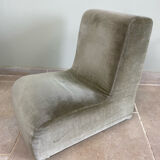 Vintage velvet children's armchair