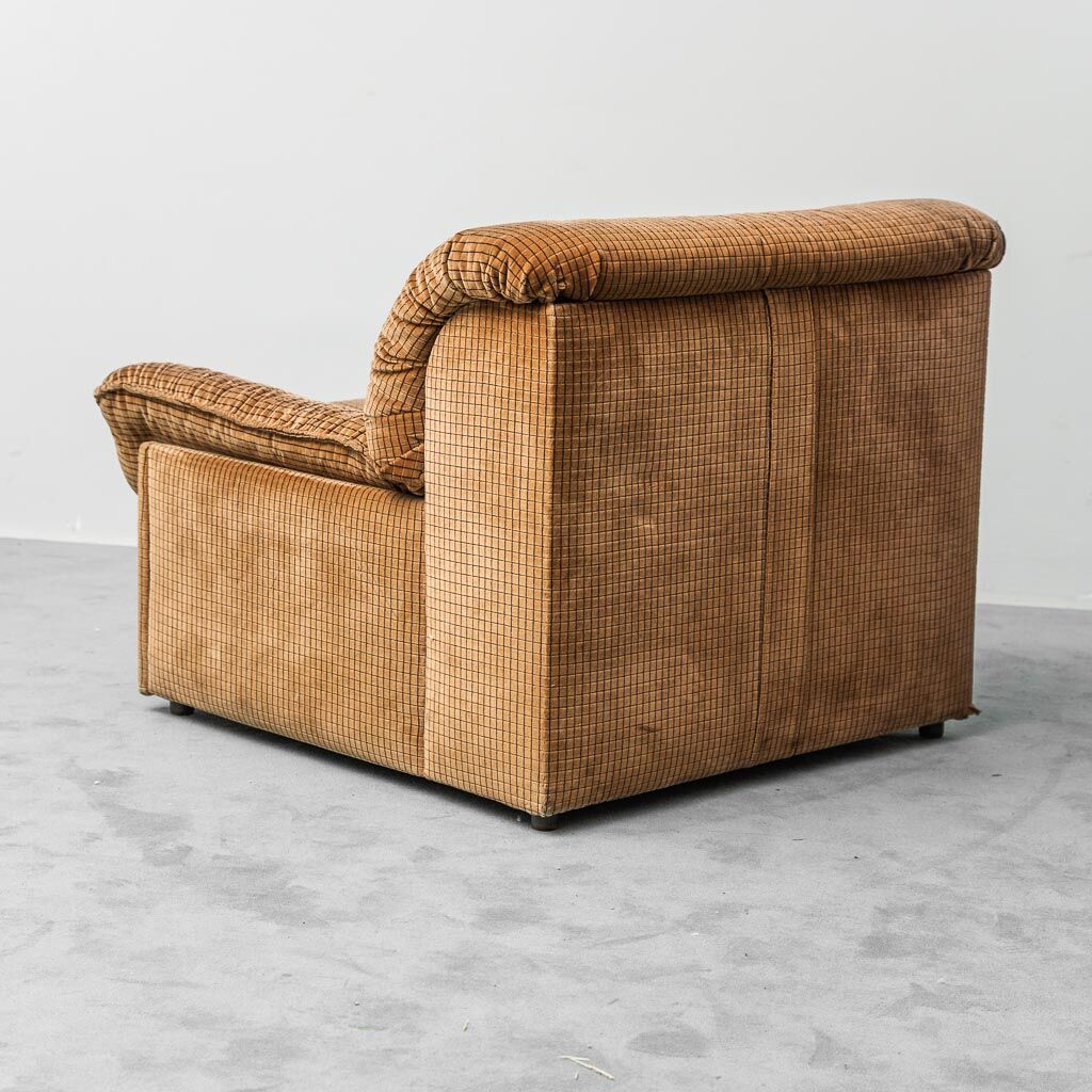 Doimo Salotti 1970s vintage convertible armchair bed in fabric
