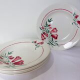 5 hollow plates of St Amand model Peg