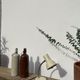 Vintage articulated industrial beige metal desk lamp