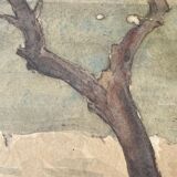 Painting watercolor Marine 1926