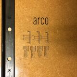 Arco wood and concrete round dining table