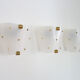 Lot of 3 brass and Rockabilly plexiglass wall light year 50