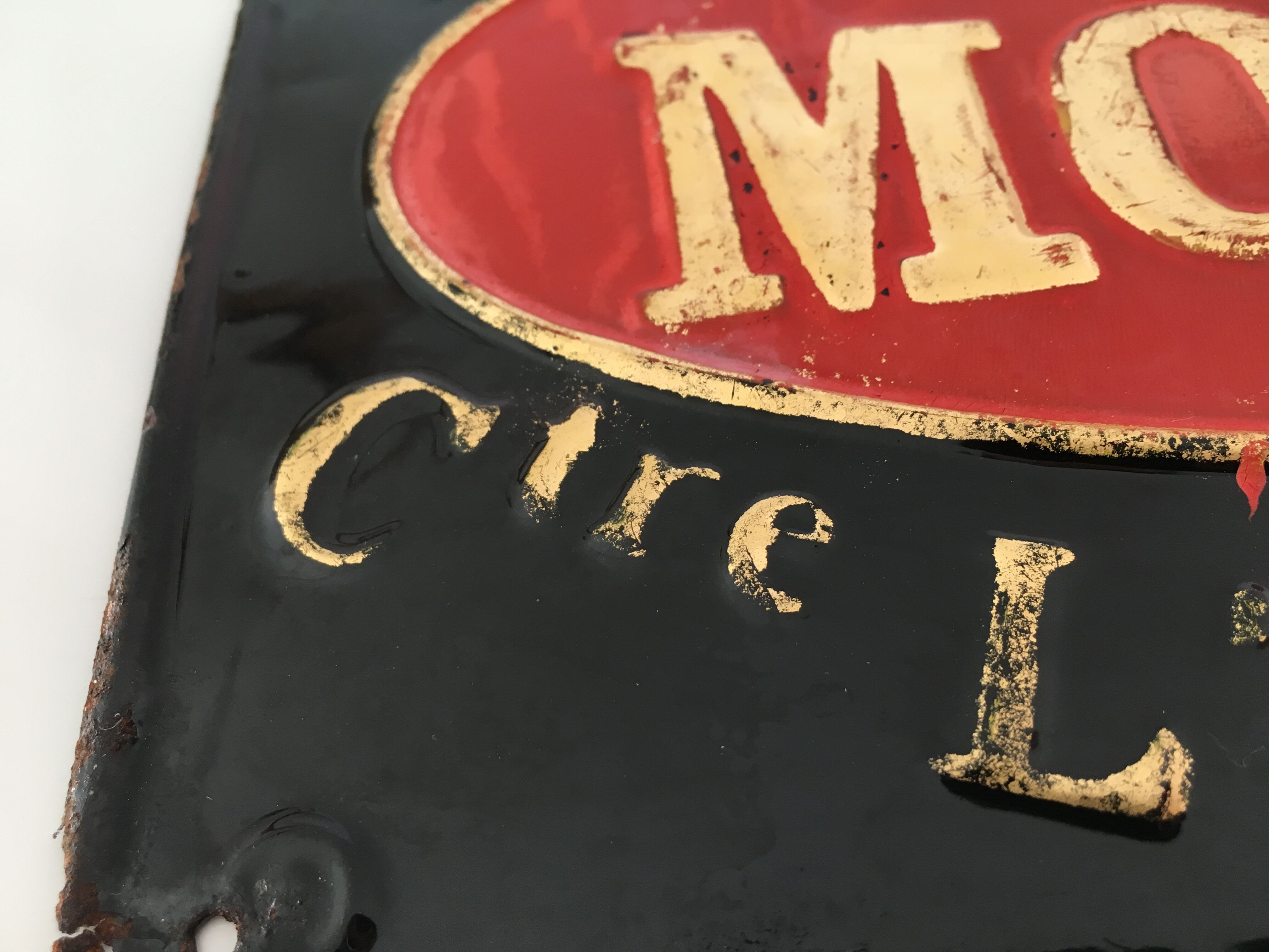 Antique enamelled plate 1900