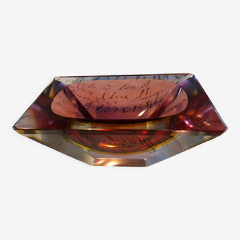 Sommerso pocket tray from Murano